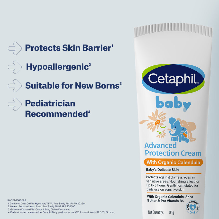 Cetaphil Baby With Organic Calendula Advanced Protection Cream 85G - Image 4